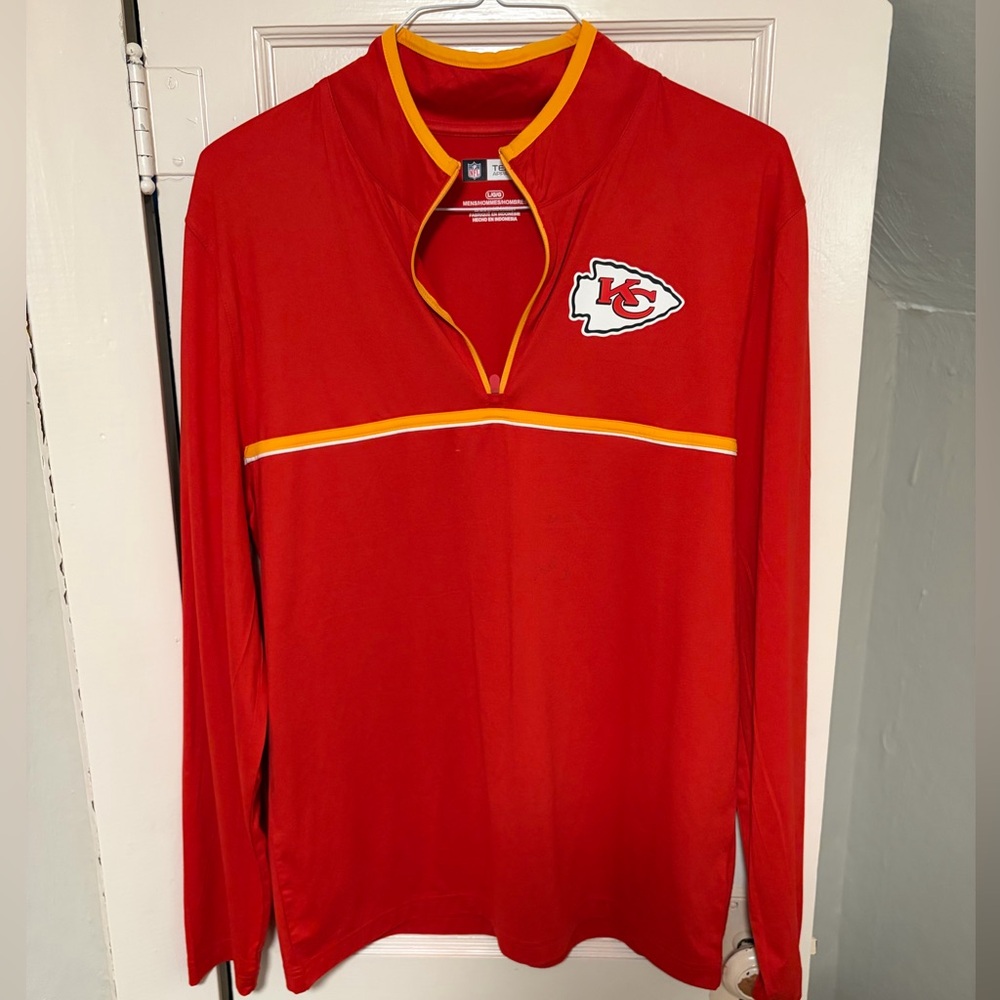 Kansas City Chiefs Red Long Sleeve Quarter Zip